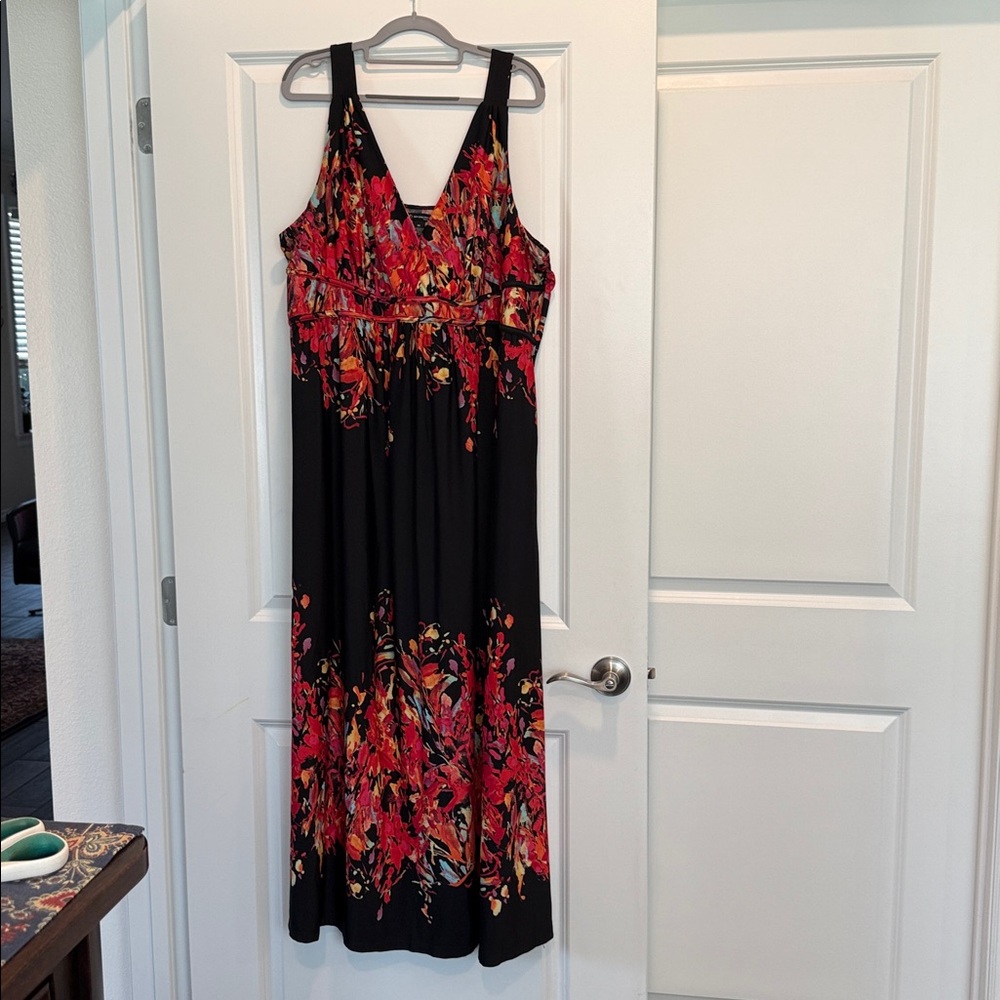 New Directions 3X Floral Maxi Dress